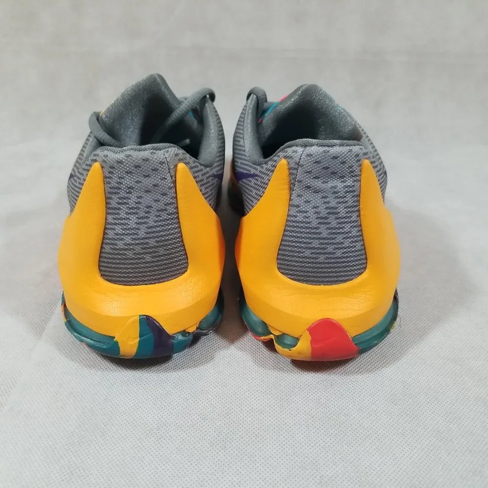 NIKE KD 8 Boys Size 7 Shoes Prince George Basketball‎ Sneaker Gray Multi